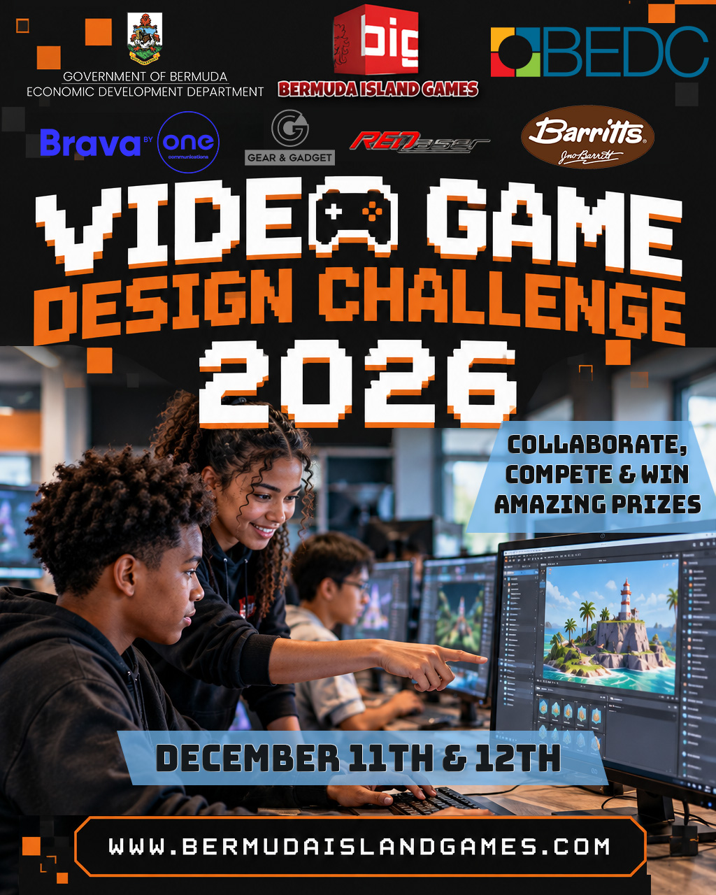 Students designing Games